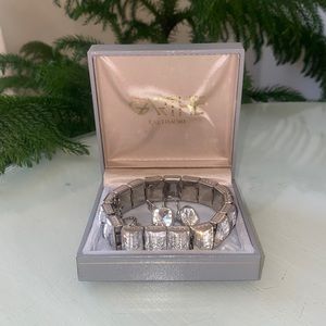 Crystal Costume Jewelry - Lever-back earrings & Bracelet